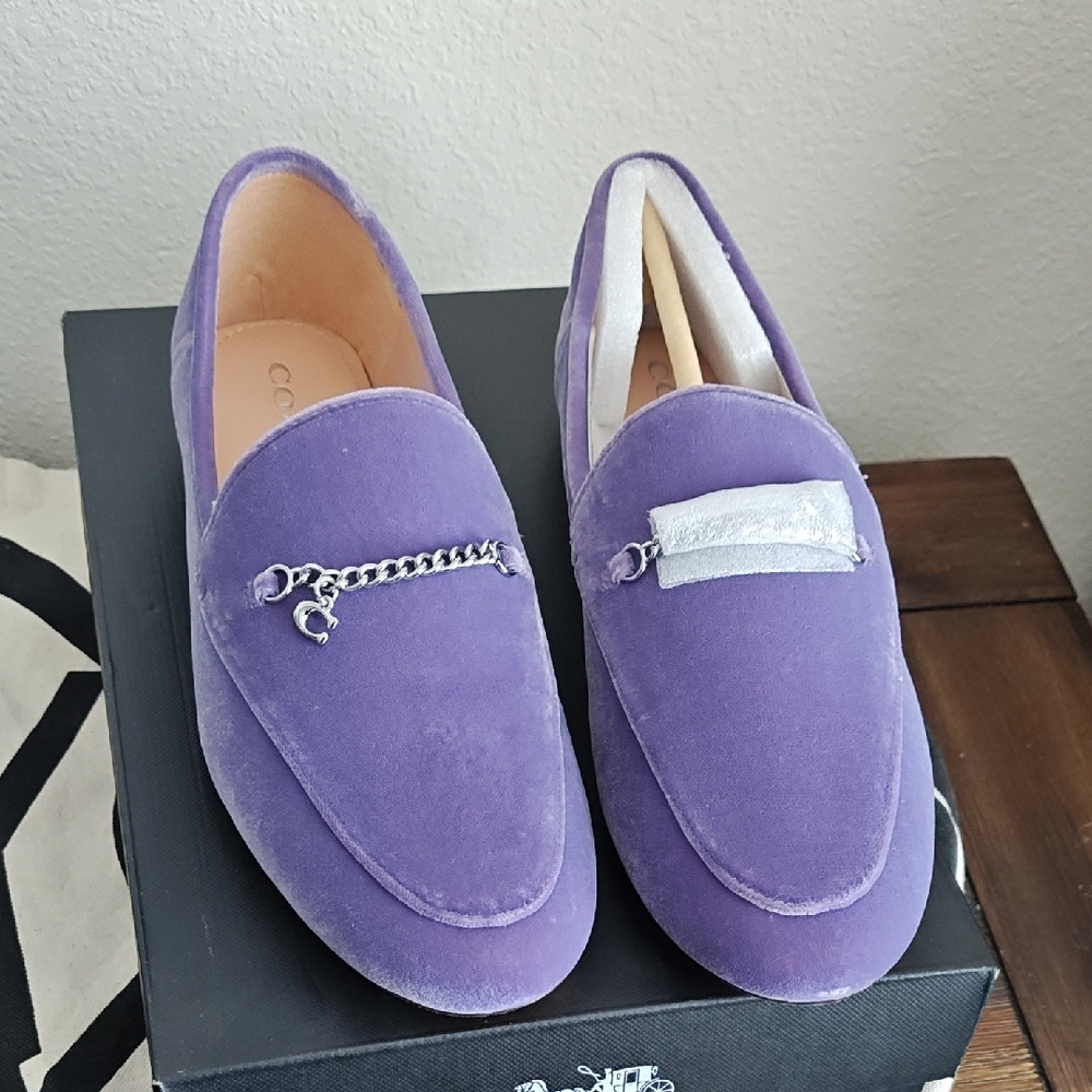Coach - Hanna Velvet Loafers